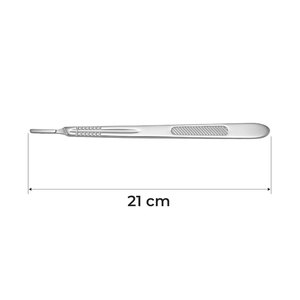 Manche et lame de scalpel vétérinaire en acier inoxydable – Équipement chirurgical pour animaux - Product Image 4