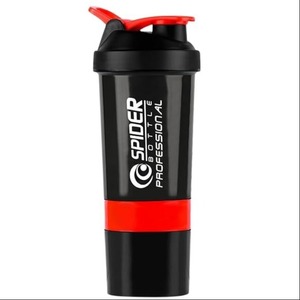 ขวดเชคเกอร์ 700 มล. ปลอดสาร BPA ผลิตจากพลาสติก สำหรับผสมโปรตีนในยิม พร้อมลูกบอลเชคเกอร์และช่องเก็บของ - Product Image 4
