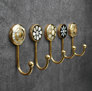 Exclusive Design <b>Wall</b> Decoration Brass Hook Holder For Bedroom Living Room Kitchen Purse Cap Towel Hanging Holder At Your Budget - Product Image 5