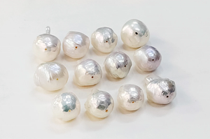 ไข่มุกน้ำจืดทรงหยดน้ำสีขาวธรรมชาติ ขนาด 13*16 - 15*18 มม. สำหรับทำเครื่องประดับ ราคาขายส่ง - Product Image 4