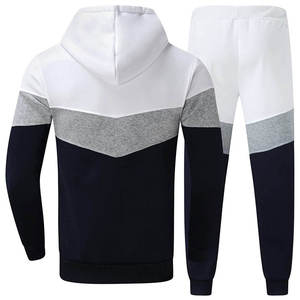 Chándal con Capucha para Hombre, Diseño Color Block, Manga Larga, Informal, para Otoño, con Bolsillos Laterales, Corte Regular - Product Image 2