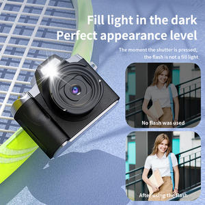 Mini appareil photo numérique en gros d'usine 1080P HD 64MP CMOS avec flash, filtre beauté, batterie rechargeable extensible 128 Go, cadeau pour étudiant - Product Image 5