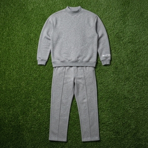 Conjunto Deportivo de Dos Piezas para Hombre, Sudadera Gris con Cuello Redondo y Pantalones Jogger, Ropa Casual para Calle y Estar en Casa - Product Image 6