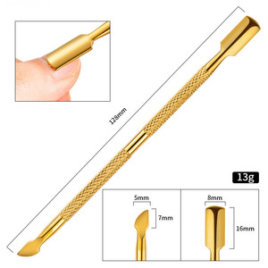 Pousse-cuticules double embout de haute qualité pour manucure et pédicure professionnelle, nettoyage des cuticules et élimination des peaux mortes - Product Image 2