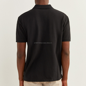 Vente en gros séchage rapide coupe ajustée 100% coton impression personnalisée sublimation athlétique 4 voies extensible polo de golf pour hommes - Product Image 4