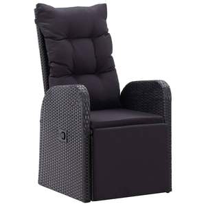 Conjunto de Comedor de Jardín para Exteriores en Color Negro - Product Image 6