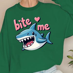 Sudaderas mujer diseño bite me Shark - Product Image 2