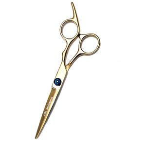 Tijeras de Peluquería de 15g con Acabado Dorado para Salón y Uso Doméstico, Tijeras de Barbero Profesionales de Acero Inoxidable de 6.5 Pulgadas - Product Image 1
