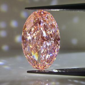 Diamante Rosa Intenso Ovalado de 4 Quilates, Certificado por IGI, Cultivado en Laboratorio, Corte Brillante Modificado, VS2, para Fabricación de Joyas, Suministro al por Mayor de Fábrica - Product Image 1