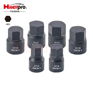 ชุดซ็อกเก็ตหกเหลี่ยม HANDYPRO 3/8 Dr H12 H14 H16 H17 H18 H19 เหล็กสีดำ เครื่องมือซ่อมรถยนต์ - Product Image 1