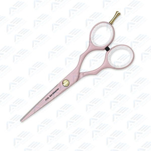 Fancy Light Pink Barber Hair Cutting Scissors Professional Beauty Salon Shears with <b>Removable</b> Finger Rest Stylish and Sharp - Product Image 6