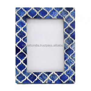 Fournisseur indien Cadre photo en incrustation d'os Cadeau élégant et sentimental pour les douches de bébé ou les anniversaires disponibles à la vente - Product Image 5