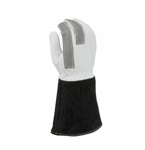 Best Selling Low MOQ Welding <b>Gloves</b> Wear Resistant Anti Slip Straight Cuff Anti Heat Leather Welding <b>Gloves</b> For Safety - Product Image 4