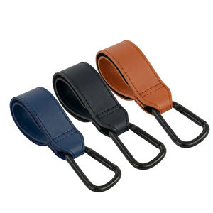 Sangle de poussette multifonctionnelle double face en cuir avec mousqueton en aluminium pour usage quotidien - Product Image 4