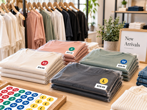 Étiquettes personnalisées en vinyle imperméable avec adhésif sûr pour vêtements, emballages de détail et articles vestimentaires - Product Image 4