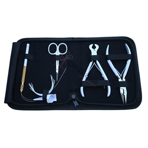 Wholesale White Hair Extension <b>tools</b> Set featuring 5 In Keratin Bond Cutter & Bead Crimper Wire Loop <b>Tool</b> Precision <b>Mini</b> Scissor - Product Image 6