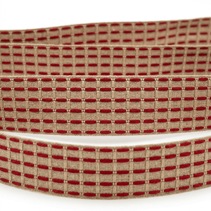 Cinta Decorativa de 25 mm de Neelkamal Industries con Diseño de Costura Roja para Manualidades, Envoltura de Regalos y Elaboración de Lazos - Product Image 5