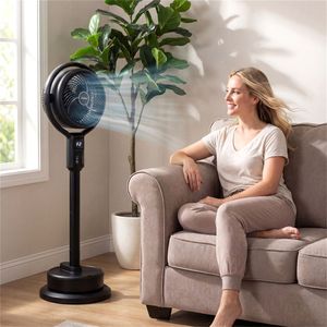 Ventilatore a piantana nebulizzante regolabile in altezza da 900 CFM con serbatoio da 0,5 galloni, telecomando, per uso interno/esterno, per hotel, spina AU/US - Product Image 3