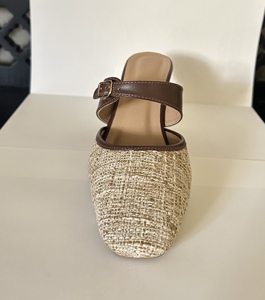 Sandalias Negras de Tacón Grueso con Tira en T, Punta Cuadrada, Cierre de Hebilla, Tacón Bajo, Elegantes Zapatos de Verano para Mujer - Product Image 4