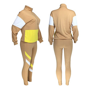 Ensemble de survêtement de luxe pour femme, coupe-vent de créateur, en nylon, avec fermeture éclair intégrale et réfléchissante, idéal pour l'été, facile à porter - Product Image 2