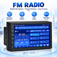 Autoradio universel 7 pouces IPS 1024*600 avec WiFi, FM/RDS, BT5.0, AMP, CCD/AHD, écran Android 7 pouces OEM