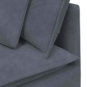 Canapé modulaire en velours gris foncé 100% polyester avec mousse métallique pour salon - Product Image 6