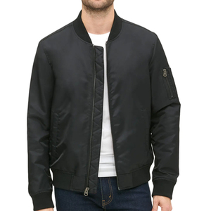 2026 New Arrival Men Canvas Bomber Jacket Breathable Quick Dry <b>Winter</b> Street Wear Front Logo - Product Image 3