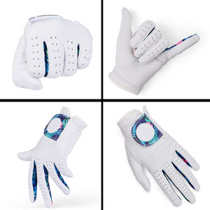 Fabrication professionnelle de gants de golf en cuir Cabretta, tissu respirant, logo personnalisé, matériau doux, gants de golf durables en peau de mouton - Product Image 4