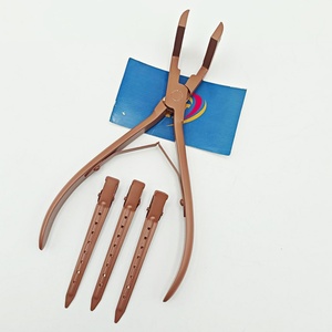 Pinzas profesionales para extensiones de cabello con cinta adhesiva, herramienta de presión resistente al calor para extensiones de cinta, venta al por mayor OEM - Product Image 5