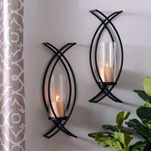 <b>Wall</b> Sconce <b>Candle</b> <b>Holders</b> Set of 2 Decorative <b>Wall</b> Mounted <b>Candle</b> <b>Holder</b> Vintage Home Decor for Living Room Bedroom - Product Image 5