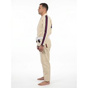 Uniforme de compétition de Jiu-Jitsu brésilien OEM personnalisé IBJJF, 550 GSM, tissage en coton doré, BJJ Gi Workwear - Product Image 3