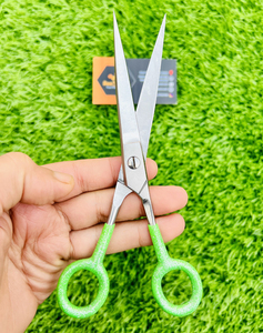 Ciseaux de barbier professionnels super affûtés pour droitiers, ciseaux de coupe de cheveux pour hommes et femmes, prise en main douce et facile, acier inoxydable - Product Image 3