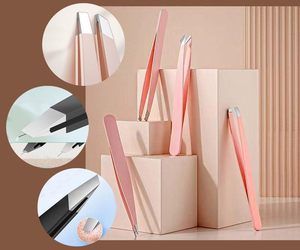 Kit de pinces à épiler professionnelles pour femmes, pinces à épiler pour l'épilation du visage, pinces à épiler professionnelles pour sourcils, logo personnalisé - Product Image 4