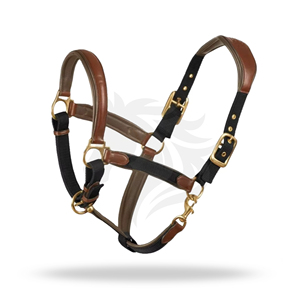 Harnais de cheval en nylon réglable avec sangles et boucles métalliques - Product Image 1