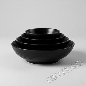 CRAFTS HUB Bol en céramique classique de couleur céladon - Fait à la main, respectueux de l'environnement, compatible congélateur, four et micro-ondes - Product Image 4