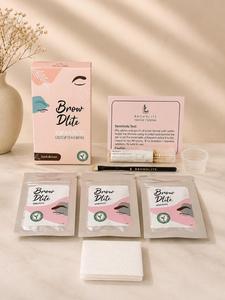 Kit de realce de cejas Sample Brow Henna Hylytes, polvo para cejas a base de plantas naturales con cepillo para uso en salón y en casa - Product Image 1