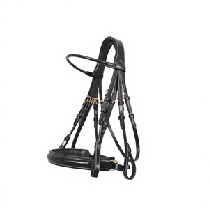 Precio Directo de Fábrica, Riendas de Acero Inoxidable Acolchadas Suaves y Cómodas, Brida de Cuero Occidental de Alta Calidad para Caballo, Logotipo Personalizado - Product Image 3