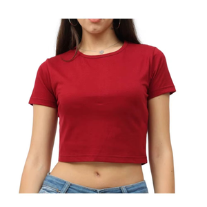 Plain Dyed Polyester Women's Casual V-neck Short Sleeve Breathable Eco-Friendly Letter & Logo Customizable T-Shirts Wholesale - Product Image 6