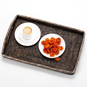 Rattan storage <b>organiser</b> restaurant hotel supplies eco friendly decor trays handbraided tray - Product Image 4