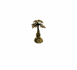 Figurine Bouddha en laiton, finition antique, sculpture religieuse, couleur personnalisée, ornement décoratif pour le foyer ou le sanctuaire - Product Image 2