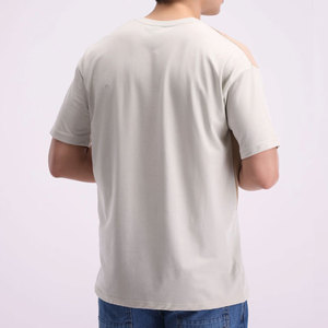 เสื้อยืดคุณภาพสูงสั่งทำพิเศษ ทรงหลวม ลายเรียบ แห้งเร็ว ทรงปกติ สวมใส่สบาย ดีไซน์ลำลอง ทรงยาว ขายดี - Product Image 5