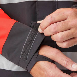 High Quality Slim Stand Collar High Visibility Winter Reflective Safety Waterproof <b>Canvas</b> Jackets Breathable Custom Rain Coats - Product Image 3