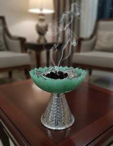 Ensemble de brûleurs d'encens faits à la main en acier inoxydable, style arabe, écologiques et aromatiques, pour la décoration de la maison Ramadan 2026, pour salon et chambre à coucher - Product Image 5