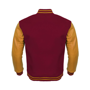 OEM Custom <b>Winter</b> PolyesterCotton Chenille Embroidery Lettermen Vintage Varsity Bomber <b>Jacket</b> Men Plain Dyed Stand Collar - Product Image 1