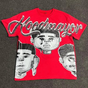 Camiseta de Hombre 100% Algodón, Corte Holgado, Estampada, 240 GSM, Algodón Premium Beige, Impresión Gráfica, Logotipo Personalizado - Product Image 4