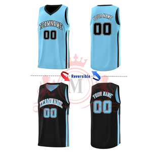 Vêtements de sport d'équipe professionnels avec uniforme de basket-ball réversible respirant, maillot léger et shorts pour les matchs - Product Image 5