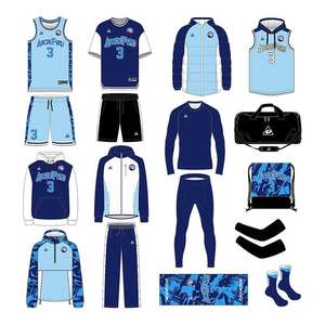 Conjunto de Pantalones Cortos y Camiseta de Baloncesto Sublimados Reversibles OEM, Personalizados, de Malla Transpirable, Secado Rápido, Protección UV, Antibacterianos, para Equipo - Product Image 1