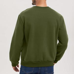 Sweat-shirt lourd pour homme personnalisable, col rond, en mélange de coton, confortable, style streetwear pour la gym et la mode décontractée - Product Image 3