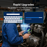 Escáner de Diagnóstico Universal para Motocicletas M208, Versión Completa, Inalámbrico, Pantalla Táctil de 5.0 Pulgadas, Análisis del Motor, Prueba de Batería