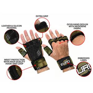 Guantes de Entrenamiento de Neopreno OEM de Medio Dedo, Transpirables, Diseñados para Uso Profesional en Gimnasio, Acolchado Cómodo, Ajustables - Product Image 6